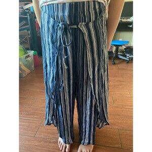 Hippie boho long girl pant sz 8/10 stripe skort